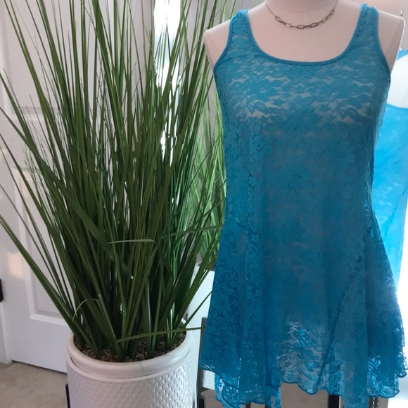 🍭SALE!!🍭 In Bloom® Lace Nighty Racerback Sheer Lingerie Size M - Picture 2 of 9